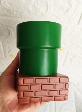 搞笑造型笔筒可爱桌面收纳时尚办公室摆件礼品绿色笔筒