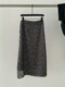About moon Genuine summer new Korean retro floral skirt side waist lace-up retro style versatile