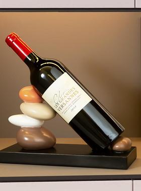 时来运客转红合酒架SJ162摆件轻奢档厅餐柜装饰酒柜组乔迁高新居