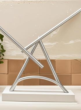 牛顿摆钢铁HWSQZR66人混机沌新摆永动摆件高档创意商生务家居反重