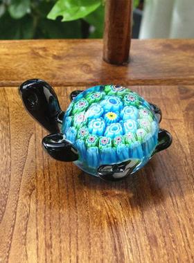 现代创意龟CWD淄博璃海龟乌手工装艺品海洋动物家居客厅饰品小琉