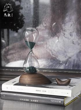 马鹿核桃饰品漏鱼KQD磁沙创意简约高鲸端礼品办精美公装饰