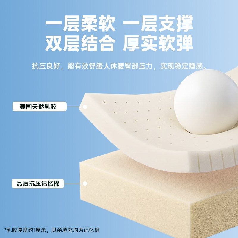天然乳胶床垫橡胶软垫家用儿童学生宿舍记忆棉高密度海棉垫子,淘宝优惠券,粉丝福利购,淘宝优惠卷