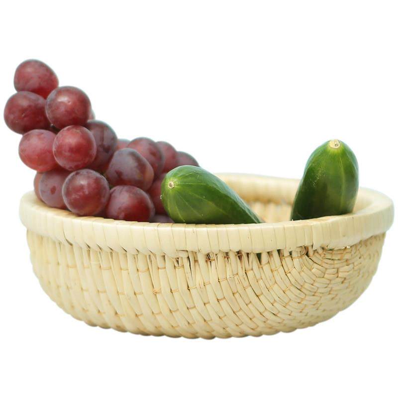 藤编簸箩圆形柳编家用编织柳条馒头筐水果筐食品收纳筐簸箕篮笸箩,淘宝优惠券,粉丝福利购,淘宝优惠卷