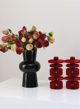 级感红色瓶装喜庆婚房布置装饰喜字结婚卧室婚礼