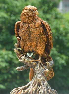 跨境货源 老鹰摆件 雕模型鸟类家居装饰品田园风格桌面树脂工艺品