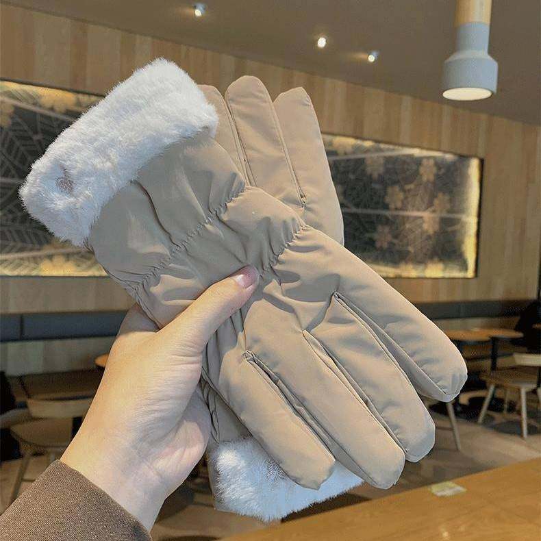 韩版冬天保暖触屏学生女加厚棉羽绒骑车防寒可爱滑雪手套防风加绒,淘宝优惠券,粉丝福利购,淘宝优惠卷