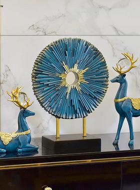 欧家式客厅电装视柜酒柜玄关套L01075摆件大气轻奢饰品装高档现代