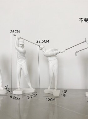 时尚北欧简约现代高尔夫摆件创意桌D面欧式工艺品家居送礼软装饰