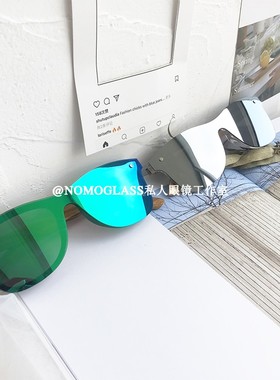 新款逼格一体式镜片木质档偏光UV400太P阳眼镜 炫彩男墨镜潮
