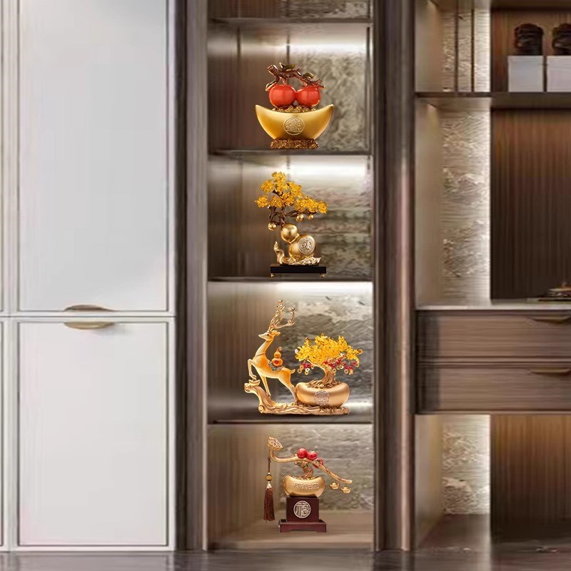 轻奢高档酒柜摆件装饰品2025新款家居电视机柜桌面摆放艺术工艺品 - 图2