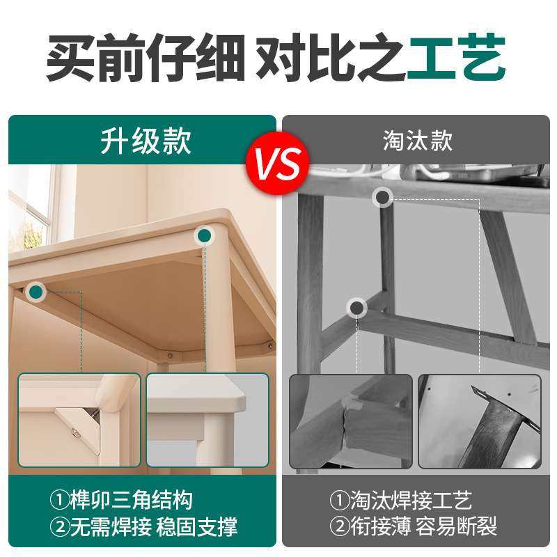 餐桌现代简约长方形吃饭桌子出租屋小户型长条简易桌子饭馆餐桌椅,淘宝优惠券,粉丝福利购,淘宝优惠卷