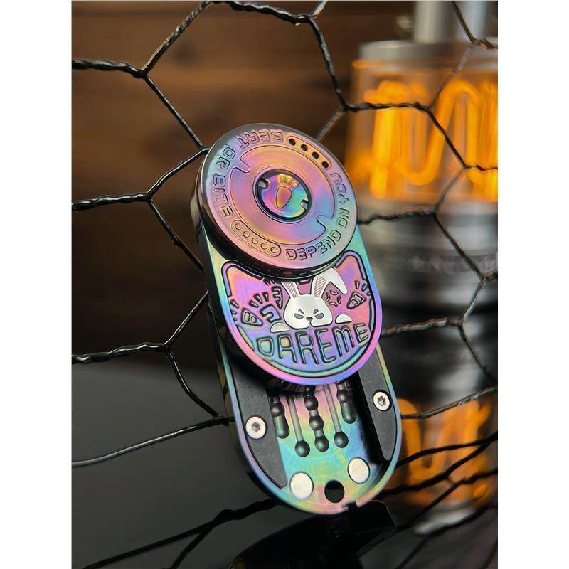 暴躁兔MIX推牌律动不锈钢机械棘轮EDC解压玩具潮玩指尖陀螺乐派版,淘宝优惠券,粉丝福利购,淘宝优惠卷