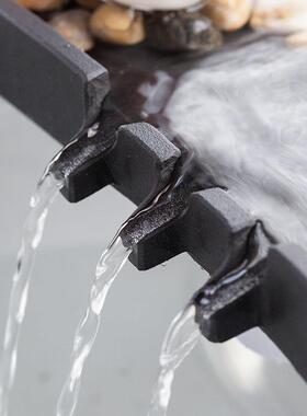 简约小鱼缸循环鱼池喷水流水器水景观瀑布摆件造景循环水装饰配件