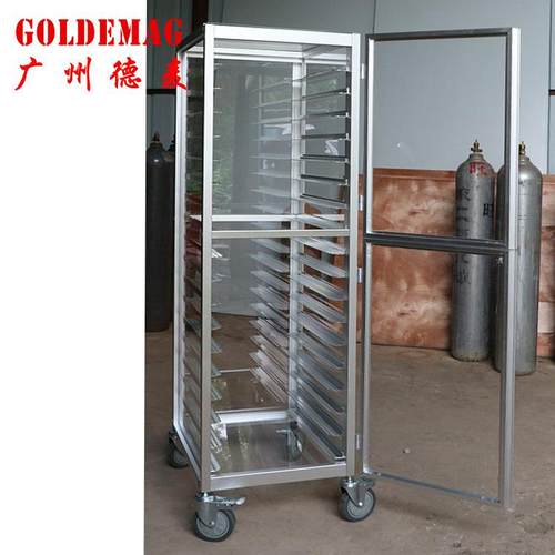 现货汉堡请配防护18层PC板全封闭式铝合金台车架9层密封饼盘车架 - 图2