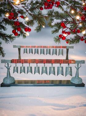 武汉曾侯乙编钟乐器可演奏编磬文玩中式覆古文艺礼品青铜茶室摆件