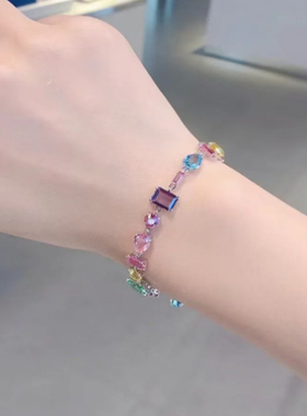 水晶手链女镶钻手串饰礼