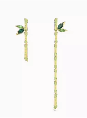 绿色竹子项链女手链耳环礼物