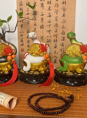 柳像体白蟒灵蛇神像招财常长柳先娘娘生肖佛堂吉祥物家居饰品