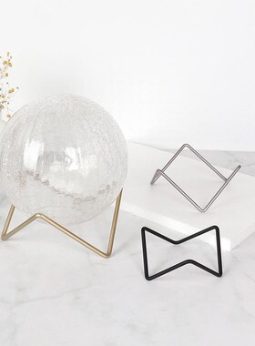 水晶球底座托架圆球形摆件支架金属铁展示架矿物晶体矿石收纳架子
