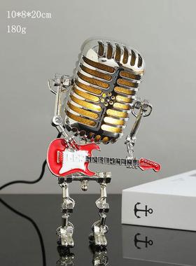 推荐工业风机器人摆件电脑