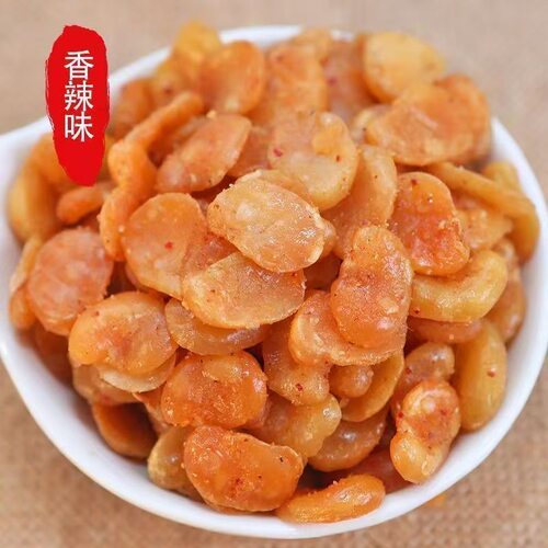 【净重袋装】蚕豆瓣去皮核桃兰花豆香辣味蟹黄味坚果炒豆豆瓣批发 - 图3