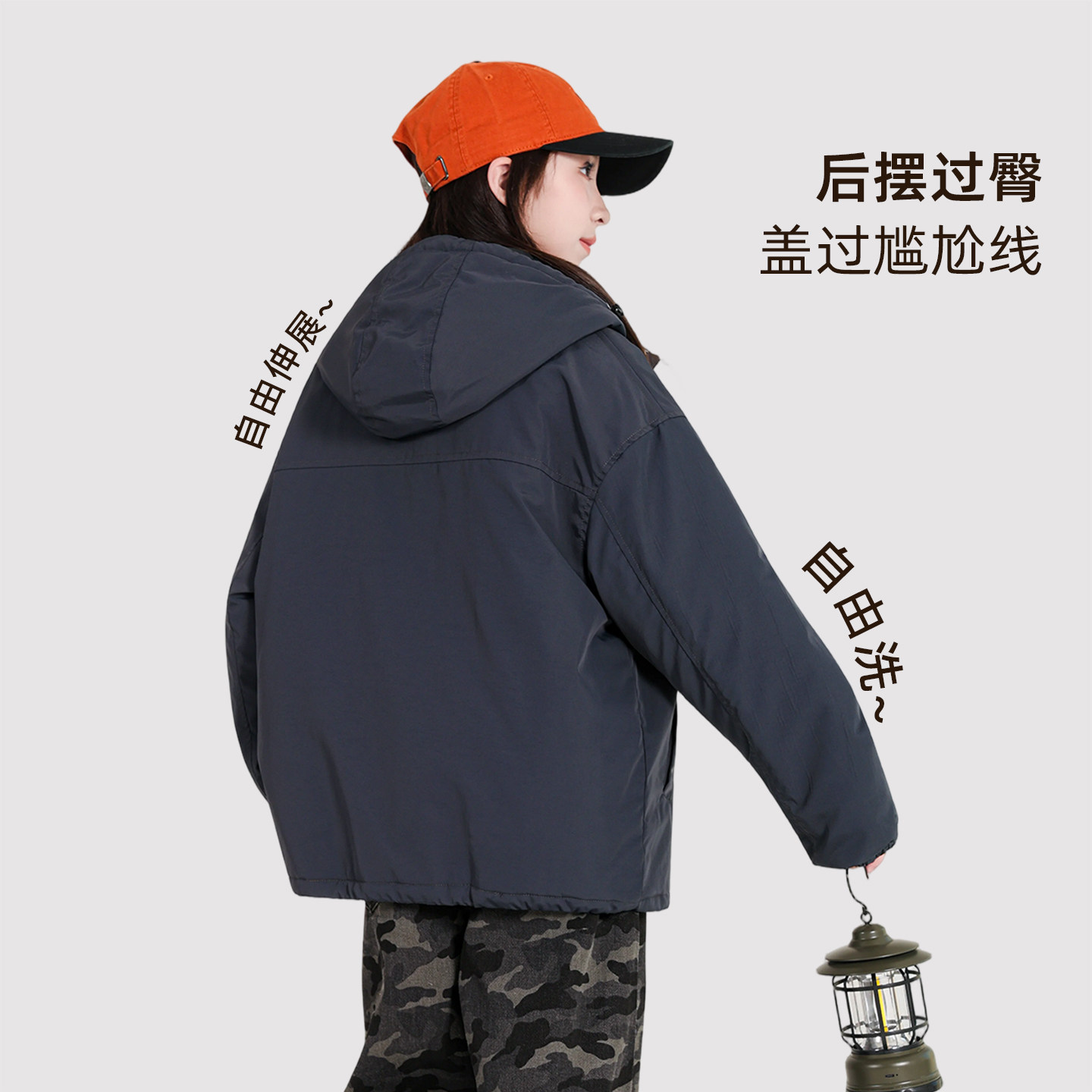 儿童女童夹棉冲锋衣2025新款女大童秋冬款加厚外套初中生女孩冬装,淘宝优惠券,粉丝福利购,淘宝优惠卷