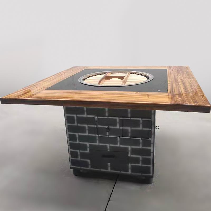 柴火鸡灶大锅台设备土灶台铁锅炖柴火灶商用灶柴气两用灶台自吸 - 图0