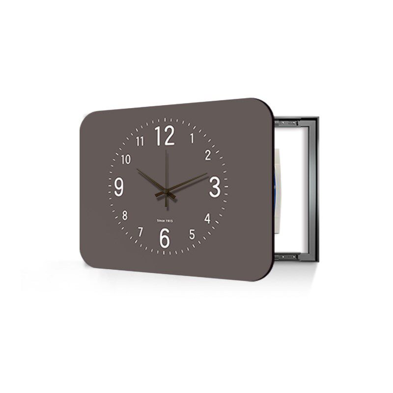 现代简约电表箱装饰画带钟表多功能遮挡配电箱挂钟盒2024新款挂画,淘宝优惠券,粉丝福利购,淘宝优惠卷