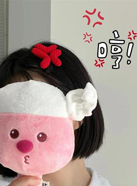 生气发夹水滴愤怒创意搞怪鸭嘴夹钩织毛线头饰一字夹侧边夹上班族