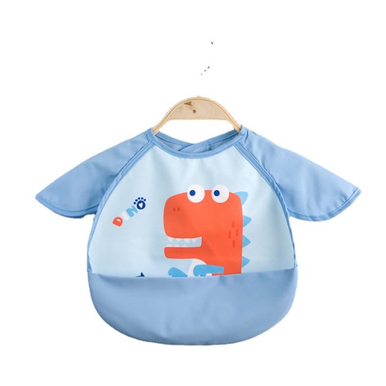 Children's smock, angel wings bib, summer baby dual-use rice pocket, waterproof and anti-dirty painting smock, reverse wearing protective clothing