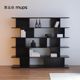 Bookcase Bookshelf Living room storage rack Floor-standing office storage rack Solid wood Home modern minimalist Italian minimalist style