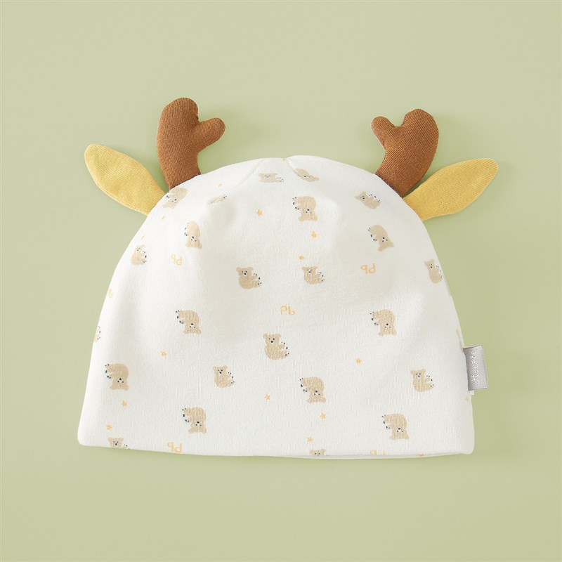 新生儿帽子婴儿胎帽0-4个月初生套头护卤帽秋冬新款双层宝宝胎帽1 - 图3