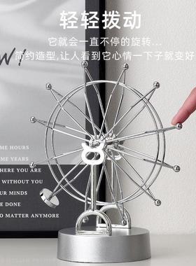 旋转摩天轮摆件家居装饰品客厅酒柜灯办公室桌面现代轻奢玄关高档
