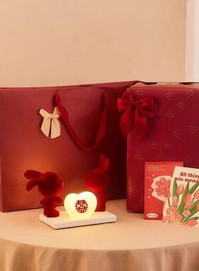 结婚礼物送新人闺蜜订婚新婚高级实用礼物婚房卧室床头灯装饰摆饰