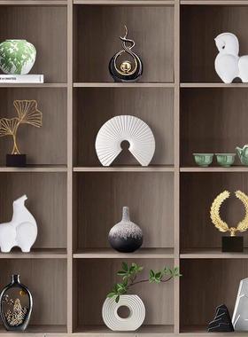 新中式高档摆件轻奢创意办公室客厅酒柜家居装饰品电视柜桌面摆设