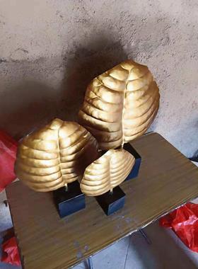 客厅电视柜旁落地摆设样板间雕塑艺术品现代轻奢玄关装饰铁艺摆件