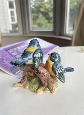 采购产品创意陶瓷蓝鸟小装饰品，客厅家居装饰品，婚房装饰品，的