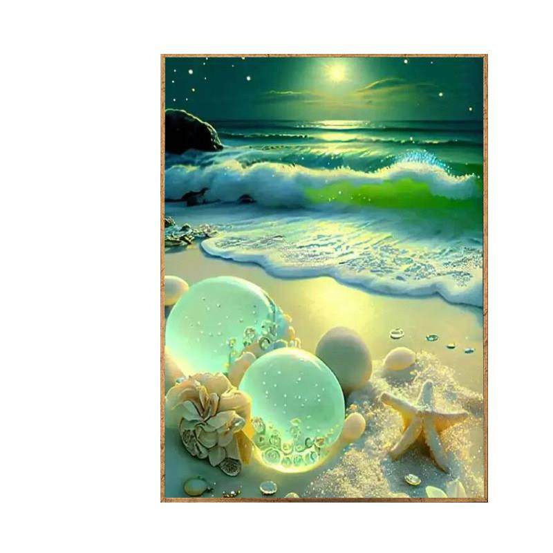 钻石画2025新款满钻圆形珍珠5d点贴钻十字绣客厅卧室手工粘钻风景,淘宝优惠券,粉丝福利购,淘宝优惠卷