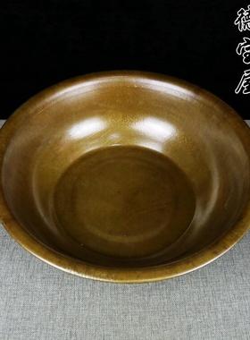 纯铜水瓢 大号铜瓢 铜水勺黄铜大勺铜马勺老式纯手工铜锅铜盆脸盆