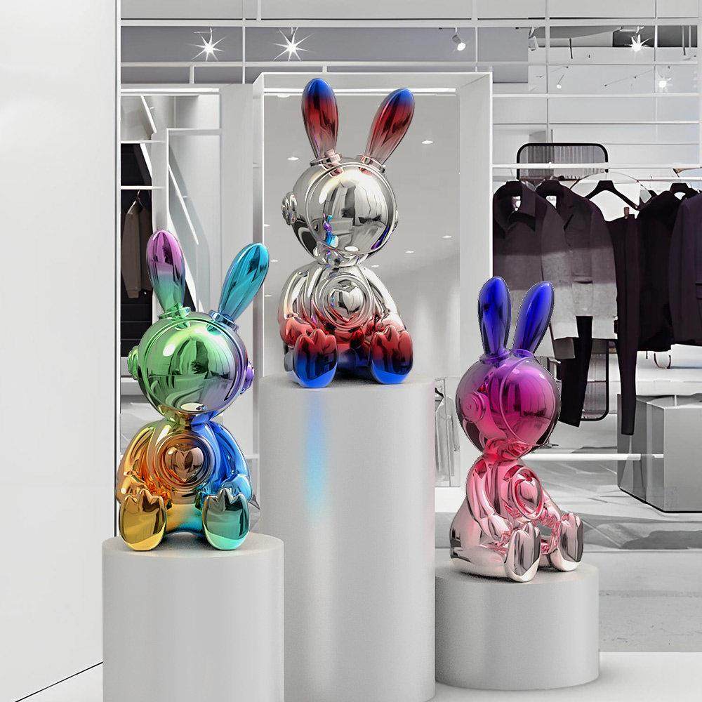 轻奢高级小众兔子摆件客厅桌面酒柜套装电视柜儿童房摆设家居装饰,淘宝优惠券,粉丝福利购,淘宝优惠卷