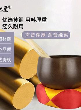 加厚铜罄铜钵诵经钵金钵盂佛音碗铜磬钵音碗冥想音疗静心钵厚磬