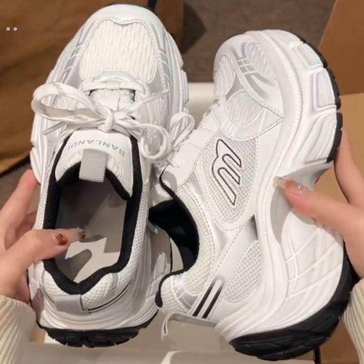 老爹鞋子女高颜值超厚底防滑休闲女鞋2024夏秋季轻便软底运动鞋女 - 图2