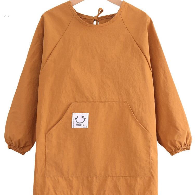 Children's water-repellent smock, painting clothes, kindergarten baby eating bib, anti-dirty art class, custom logo printing