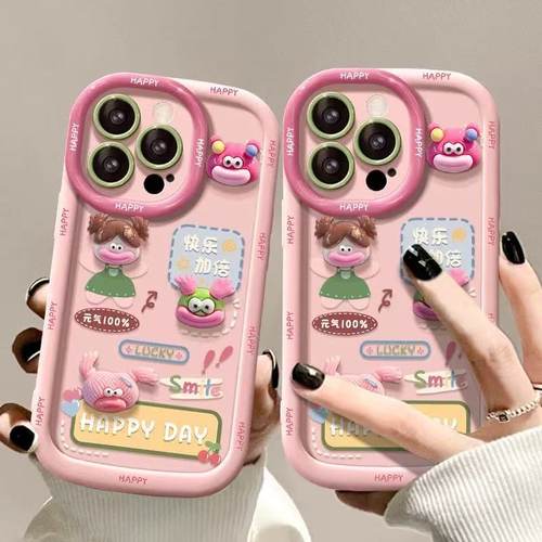 四个怪兽女孩适用于vivo Y500手机壳Y300proY200s/100i保护套Y78新y53t/37软T2XT1U3XZ5i女y35m+女X23y50泡芙 - 图0