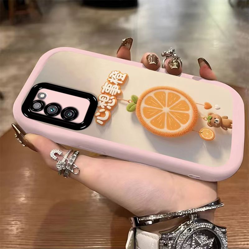 适用华为荣耀x10手机壳文字tel-anoo软硅胶honorx10保护套5g全包边防摔tel一an00a个性创意荣誉叉十卡通女款 - 图1