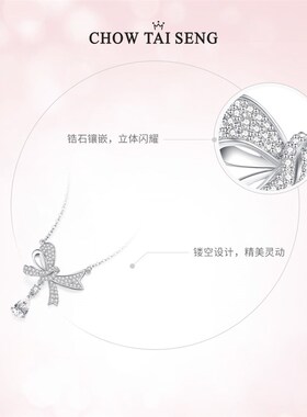 蝴蝶结项链轻j奢小众高级感设计感送女友闺蜜生日礼物