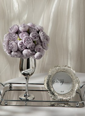 轻奢电视柜桌面北欧高档入户玄关摆件现代简约客厅茶几装饰品套装