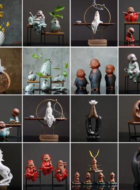 新中式禅意摆件创意家居软装饰品客厅玄关博古架电视柜酒柜工艺品