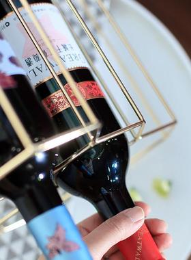 北欧金属创意家用葡萄红酒架家用餐厅摆件现代简约酒柜展示装饰品